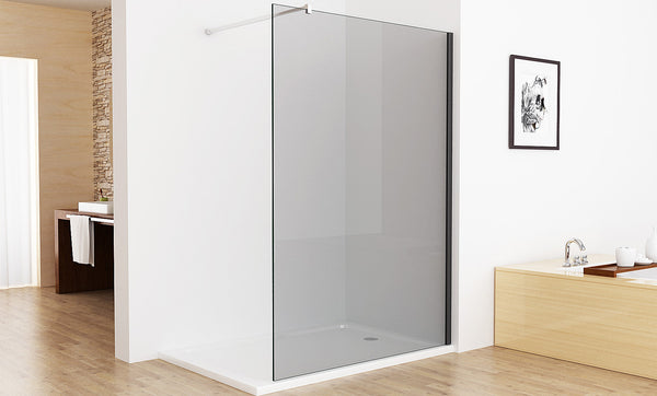 Walk in Dusche Duschtrennwand Duschabtrennung 8mm Graues Glas