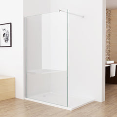 Duschabtrennung walk in Duschwand Dusche Duschtrennwand 70-120x195cm 8mm NANO Glas CD