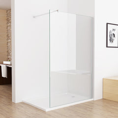 Duschabtrennung walk in Duschwand Dusche Duschtrennwand 70-120x195cm 8mm NANO Glas CD