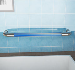 Badewannen Duschwand 6mm NANO Glas Badewannenaufsatz Duschabtrennung  80x140 cm ZBY