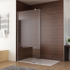 Duschabtrennung walk in Duschwand Dusche Duschtrennwand 70-120x200cm 10mm NANO Glas CB