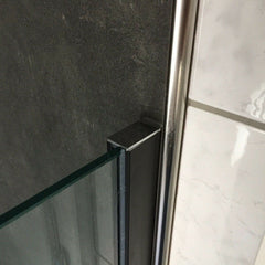 Walk in Dusche Duschwand Duschtrennwand Duschabtrennung 8mm NANO Glas 80-120x195 CF